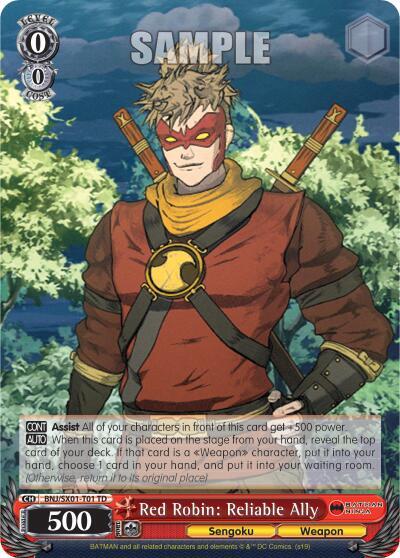 Red Robin: Reliable Ally BNJ/SX01-T01 TD