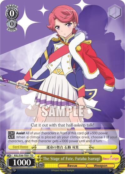 The Stage of Fate, Futaba Isurugi RSL/S56-TE01 TD
