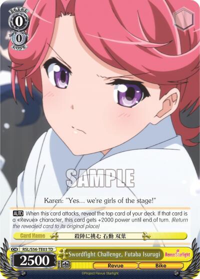 Swordfight Challenge, Futaba Isurugi RSL/S56-TE03 TD