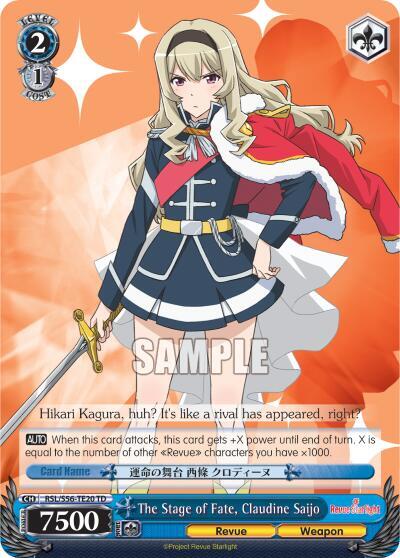 The Stage of Fate, Claudine Saijo RSL/S56-TE20 TD