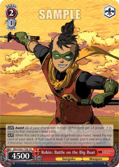 Robin: Battle on the Big Boat BNJ/SX01-T06 TD
