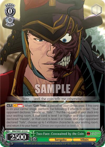 Two-Face: Coxswained by the Coin BNJ/SX01-015 U