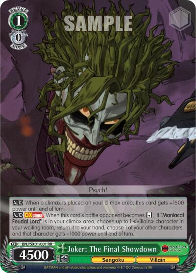 Joker: The Final Showdown BNJ/SX01-001 RR