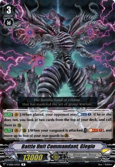 Battle Unit Commandant, Glegio [V Format] V-EB08/019EN