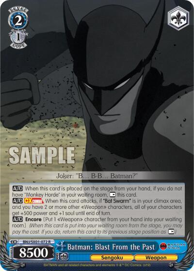 Batman: Blast From the Past BNJ/SX01-072 R