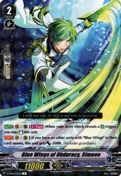 Blue Wings of Obduracy, Simeon [V Format] V-EB08/030EN