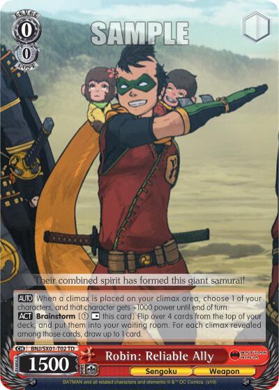 Robin: Reliable Ally BNJ/SX01-T02 TD