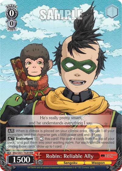 Robin: Reliable Ally BNJ/SX01-T02R RRR