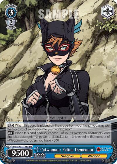 Catwoman: Feline Demeanor BNJ/SX01-T16S SR