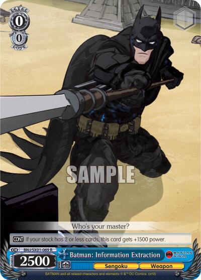 Batman: Information Extraction BNJ/SX01-069 R