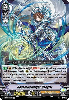 Decorous Knight, Hengist [V Format] V-BT05/026EN