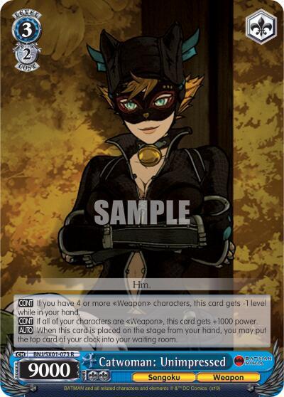 Catwoman: Unimpressed BNJ/SX01-073 R