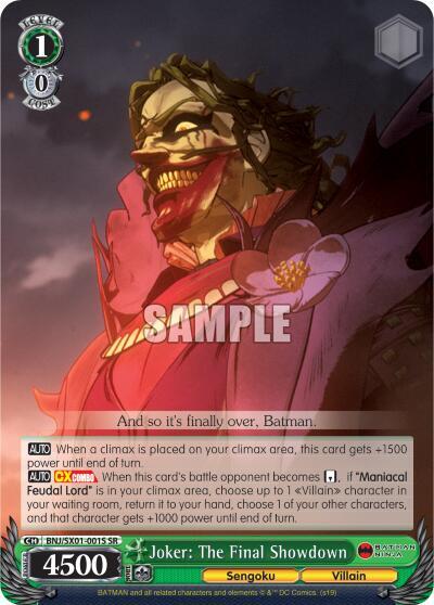 Joker: The Final Showdown BNJ/SX01-001S SR