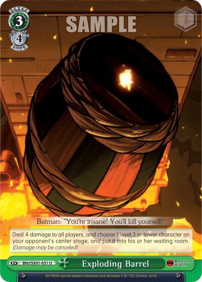 Exploding Barrel BNJ/SX01-031 U