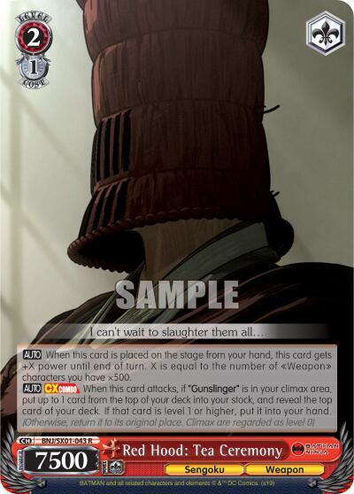 Red Hood: Tea Ceremony BNJ/SX01-043 R