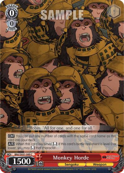 Monkey Horde BNJ/SX01-049 C