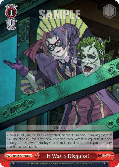 It Was a Disguise! BNJ/SX01-058 U
