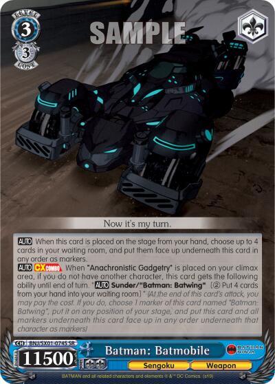 Batman: Batmobile BNJ/SX01-074S SR
