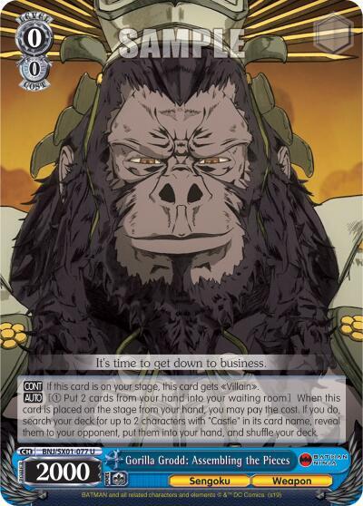 Gorilla Grodd: Assembling the Pieces BNJ/SX01-077 U