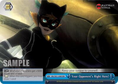 Your Opponent's Right Here! BNJ/SX01-098R RRR