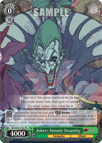 Joker: Innate Insanity BNJ/SX01-P02 PR