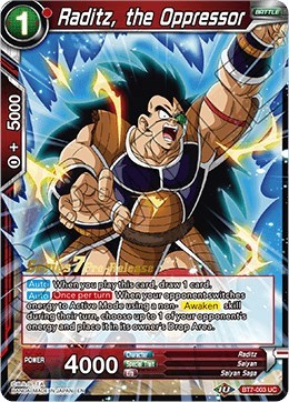 Raditz, the Oppressor BT7-003_PR