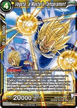 Vegeta, a Master's Temperament 