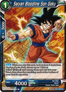 Saiyan Bloodline Son Goku BT7-028_PR