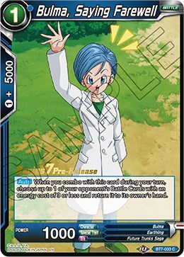 Bulma, Saying Farewell BT7-033_PR