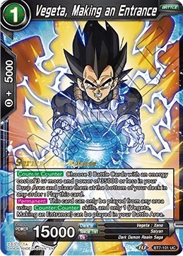 Vegeta, Making an Entrance BT7-101_PR