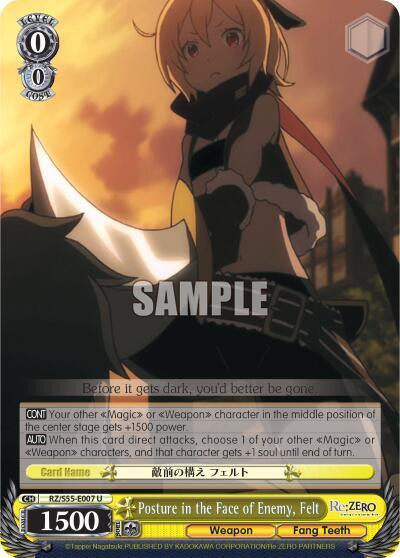 Posture in the Face of Enemy, Felt RZ/S55-E007 U