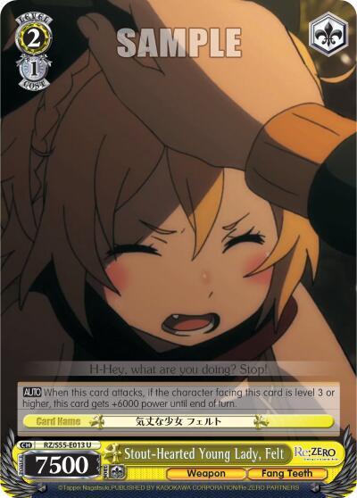 Stout-Hearted Young Lady, Felt RZ/S55-E013 U