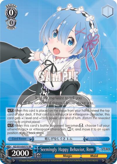 Seemingly Happy Behavior, Rem RZ/S55-E057S SR