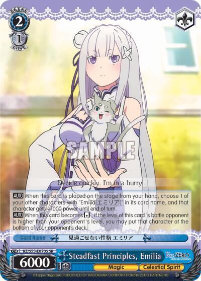 Steadfast Principles, Emilia RZ/S55-E070S SR