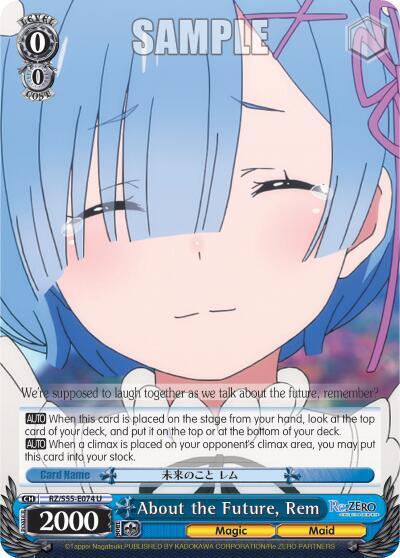 About the Future, Rem RZ/S55-E074 U