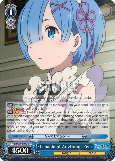 Capable of Anything, Rem RZ/S55-E077 U