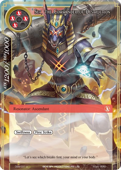 Set, the Commander of Destruction 