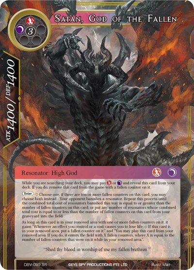 Satan, God of the Fallen 