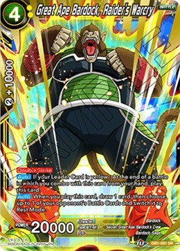 Great Ape Bardock, Raider's Warcry DB1-061