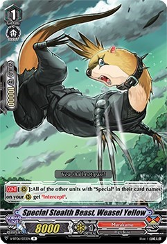 Special Stealth Beast, Weasel Yellow [V Format] V-BT06/033EN
