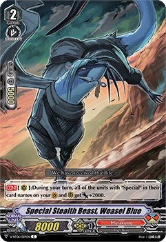 Special Stealth Beast, Weasel Blue [V Format] V-BT06/054EN