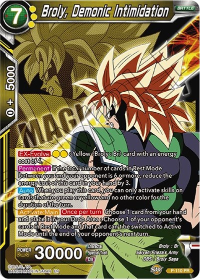 Broly, Demonic Intimidation P-110