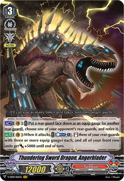Thundering Sword Dragon, Angerblader [V Format] V-EB09/001EN