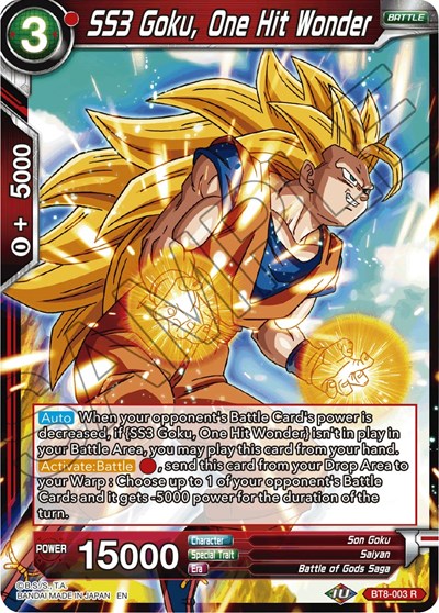 SS3 Goku, One Hit Wonder BT8-003
