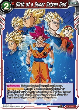 Birth of a Super Saiyan God BT8-019