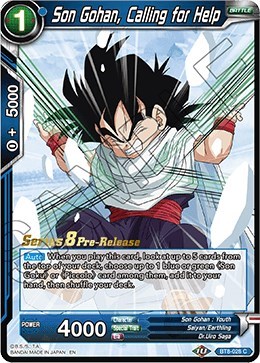 Son Gohan, Calling for Help BT8-028_PR