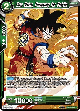 Son Goku, Prepping for Battle BT8-046_PR