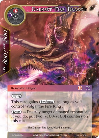 Darkest Fire Dragon 