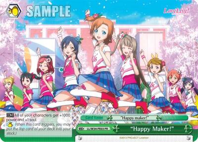 “Happy Maker!” LL/W34-PE03 PR