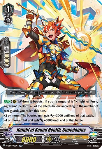 Knight of Sound Health, Cunedagius [V Format] V-EB10/012EN
